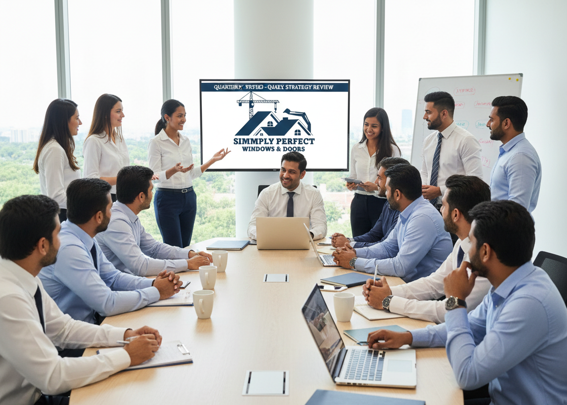 Our Vision - Team during Meeting